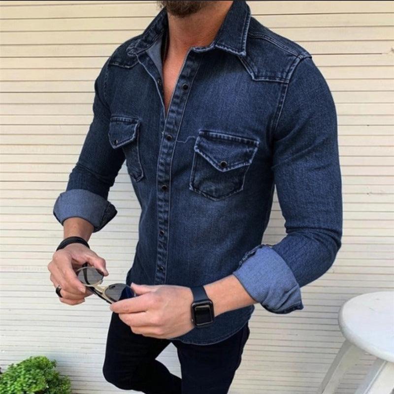 Denim Blend Shirt – Slim Shape And Durable All Day Wear By Castello