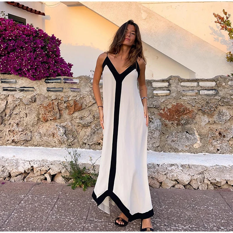 Women's Cotton Summer Maxi Dress-2
