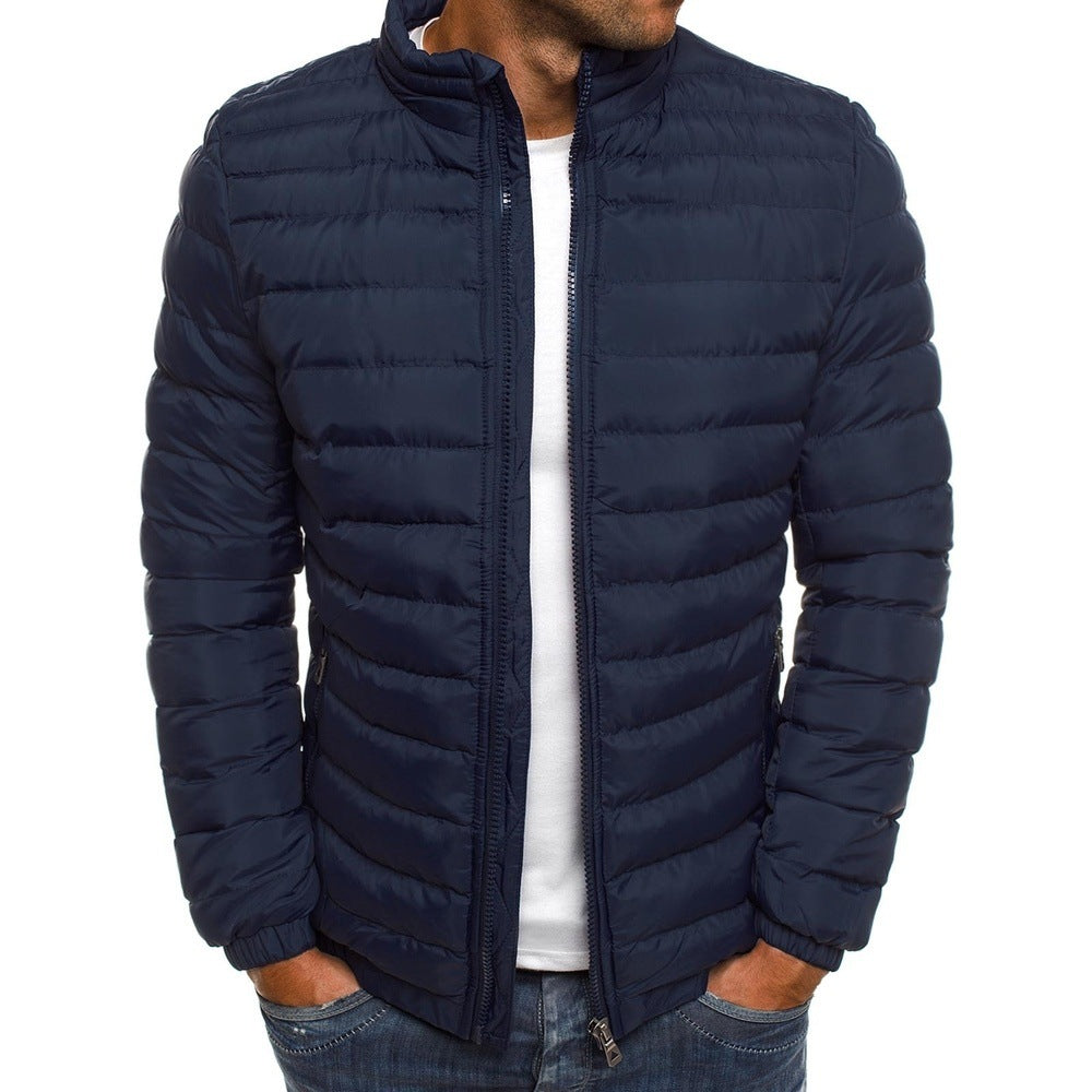 Down Blend Puffer Jacket - Quilted Body And Heat Trap