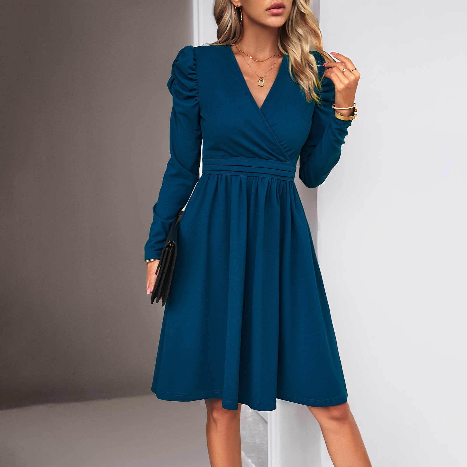 Dress - Breathable Blend Midi Length & Smooth Silhouette