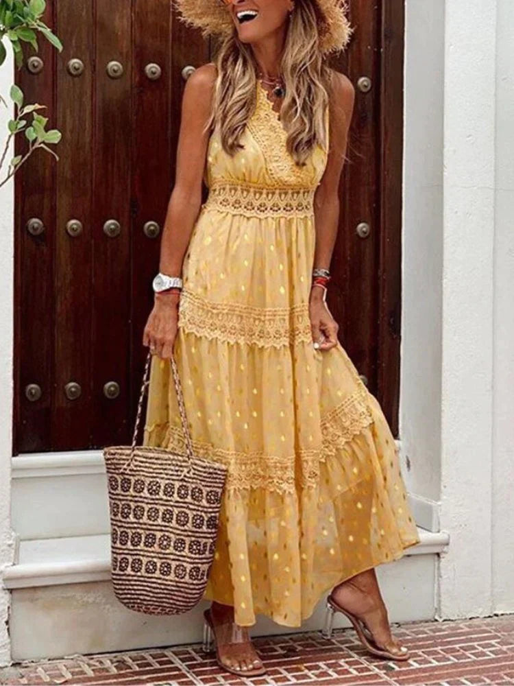 Dress - Lace Overlay & Smooth Lining For Movement