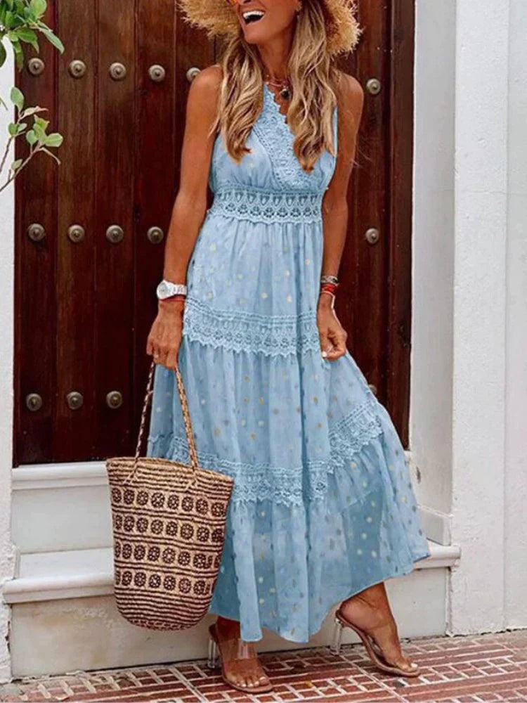 Dress - Lace Overlay & Smooth Lining For Movement
