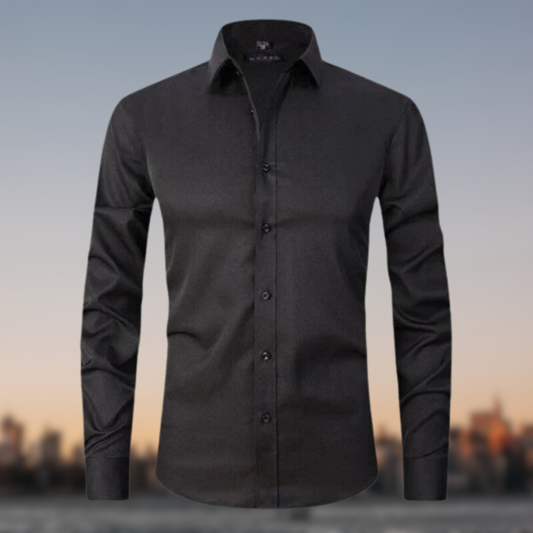 Dress Shirt Polyester Blend - Slim Shape And Smooth Drape