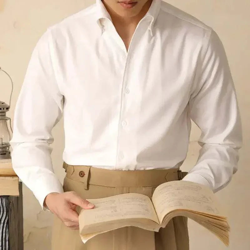 Dress Shirt - Polyester Blend Streamlined Fit And Neat Wear