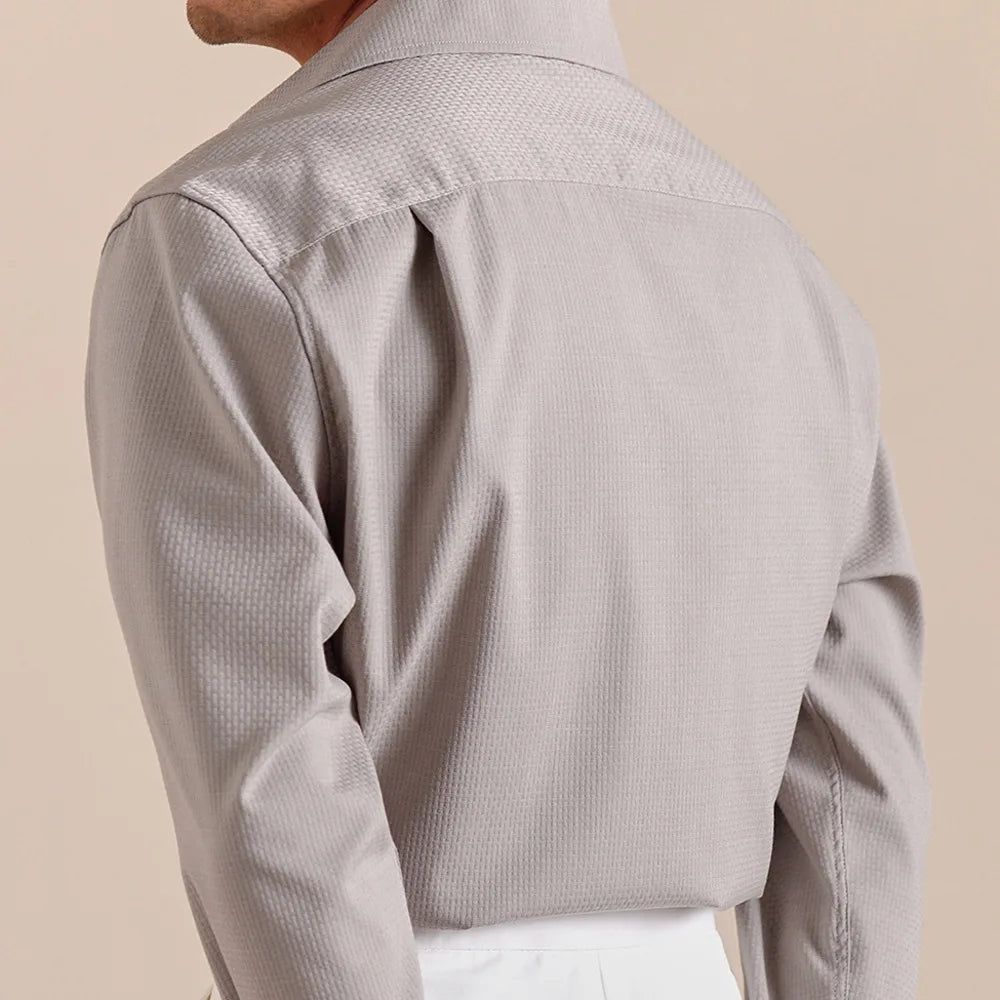 Dress Shirt - Soft-Blend Fabric & Relaxed Fit Layering