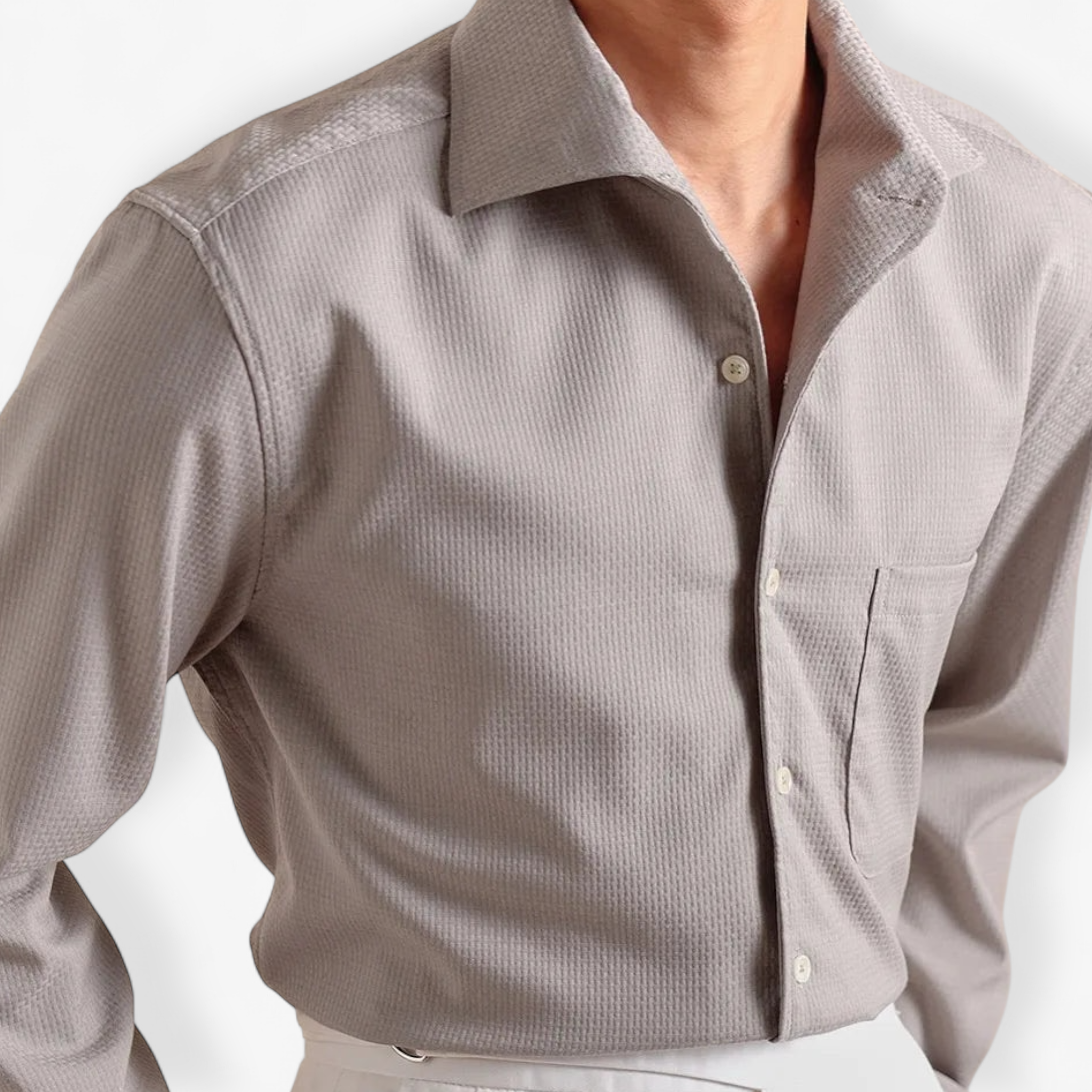 Dress Shirt - Soft-Blend Fabric & Relaxed Fit Layering
