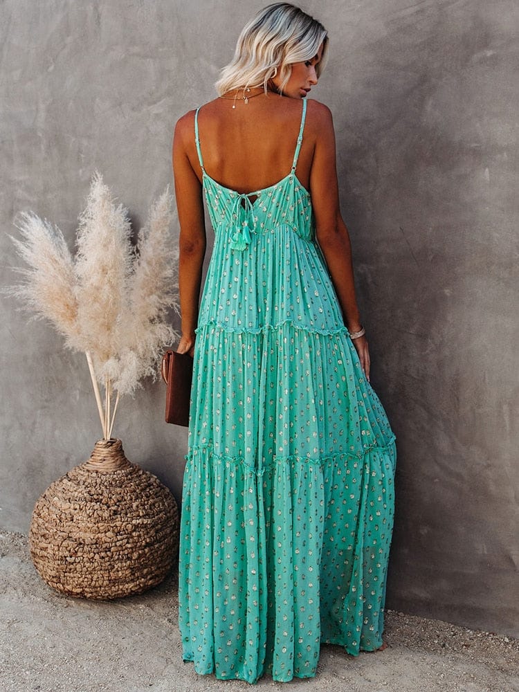 Dress – Soft Blend Maxi Sleeveless Long Shape & Breathable