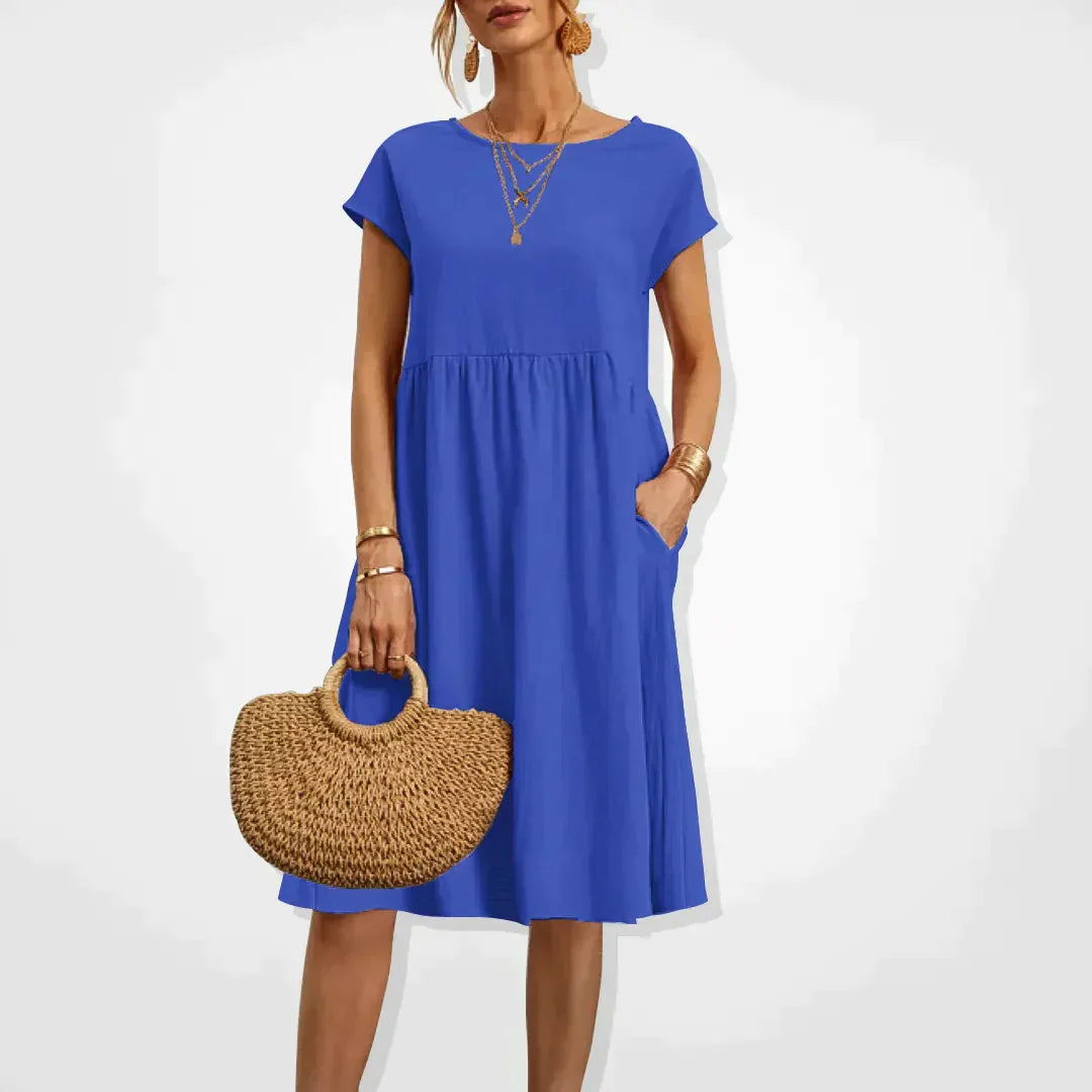 Dress – Soft-Blend Midi Shape With Relaxed Cut & Airflow