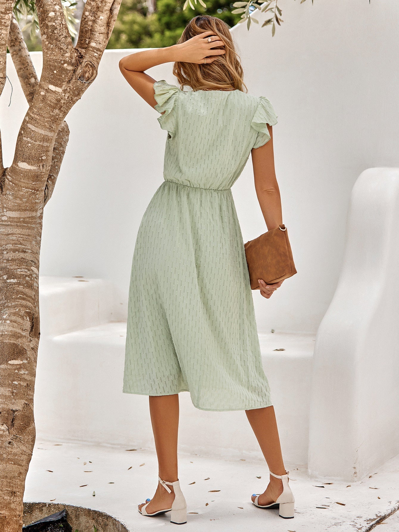 Women's Cotton Midi Dress-6