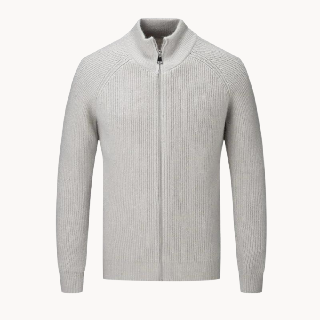 Full Zip Sweater – Knit Blend Jacket & Smooth Zip On