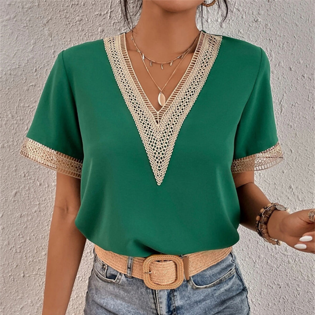 Variant image for Women's Cotton T Shirt Elegant Style-6