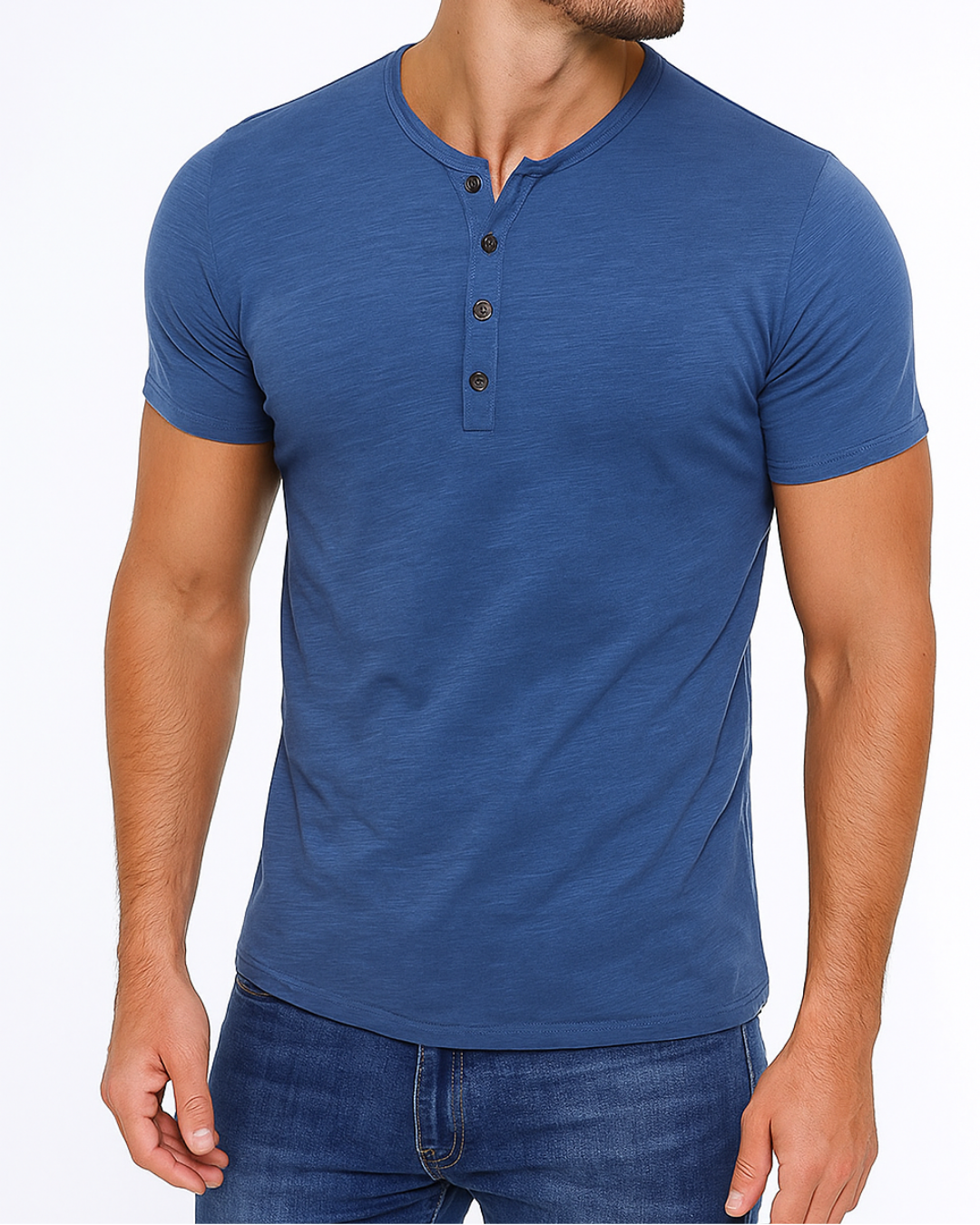 Henley Shirt – Button Placket Neck & Flat Under Layers