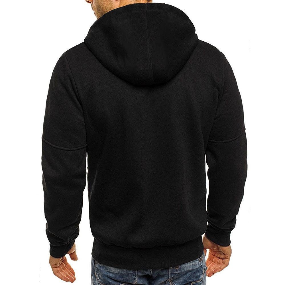 Hooded Zip Jacket - Polyester Blend Hood & Warm Coverage