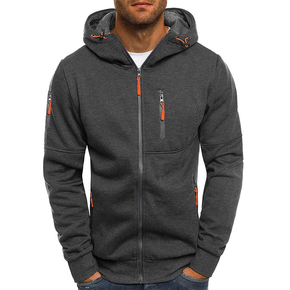 Hooded Zip Jacket - Polyester Blend Hood & Warm Coverage
