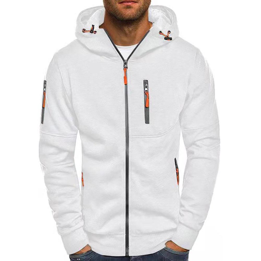 Hooded Zip Jacket - Polyester Blend Hood & Warm Coverage