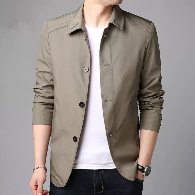 Jacket – Modern Layered Collar & Lightweight Layering