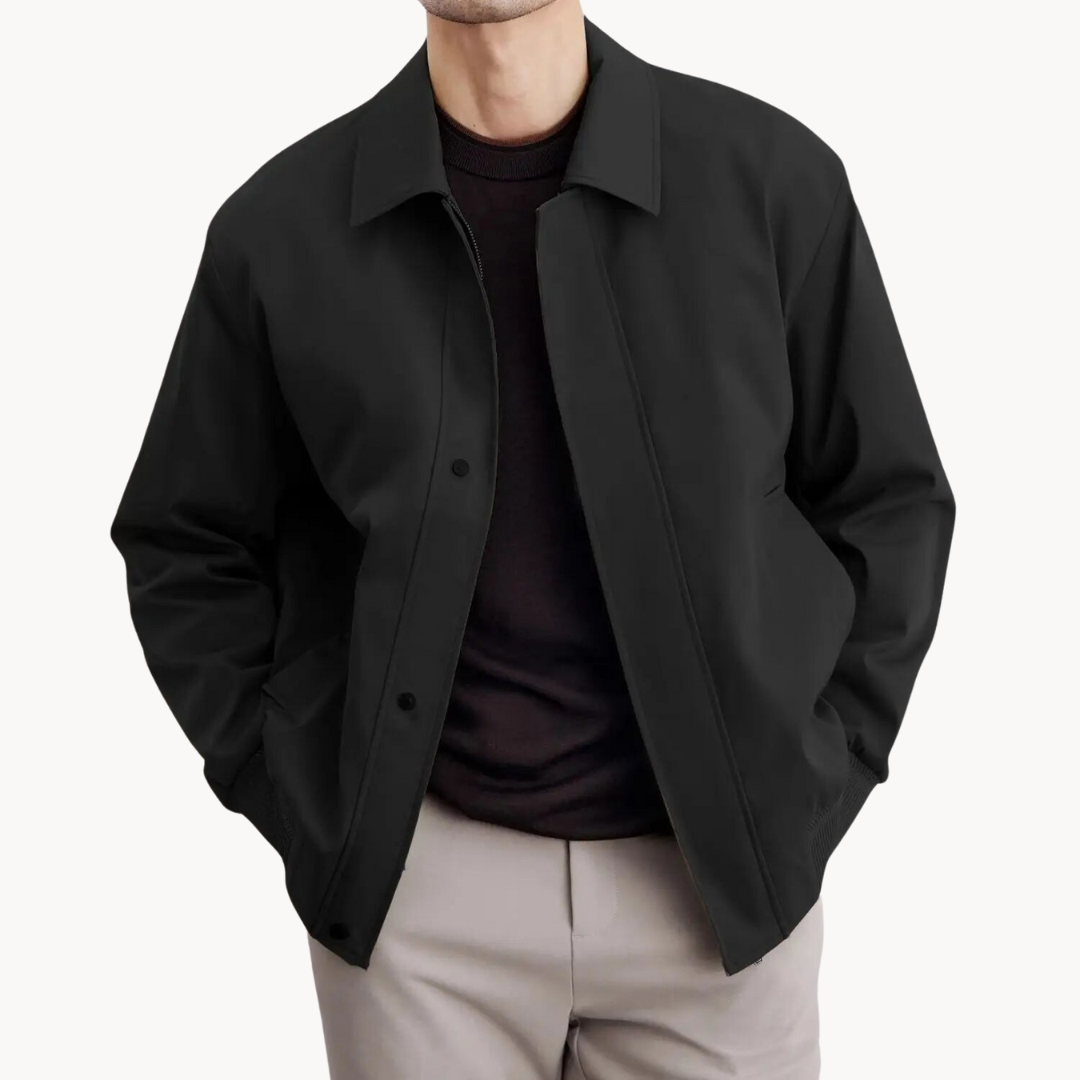 Jacket - Tailored Canvas Blend And Structured Layering