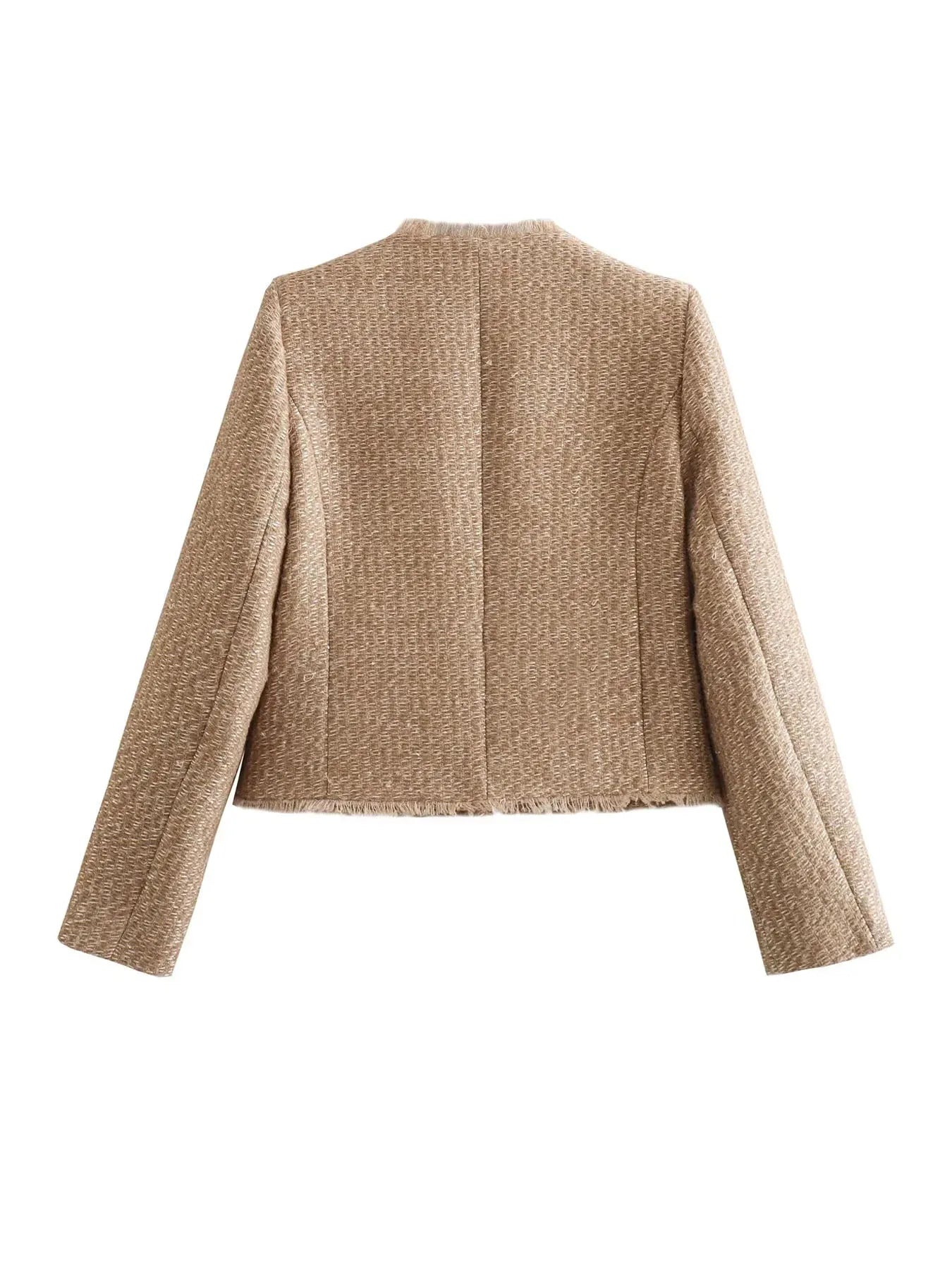 Jacket – Tweed Blend Structured Shape & Light Insulation
