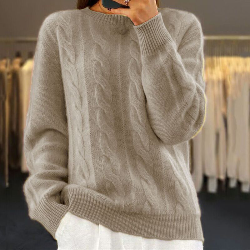 Jumper - Soft Blend Crew Neck And Warm Flexible Shape