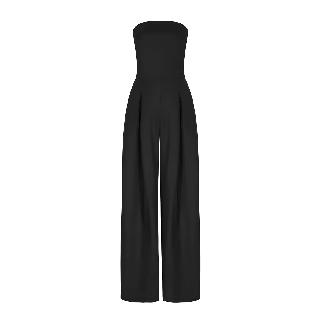 Jumpsuit - Strapless Structured Bodice And Smooth Silhouette