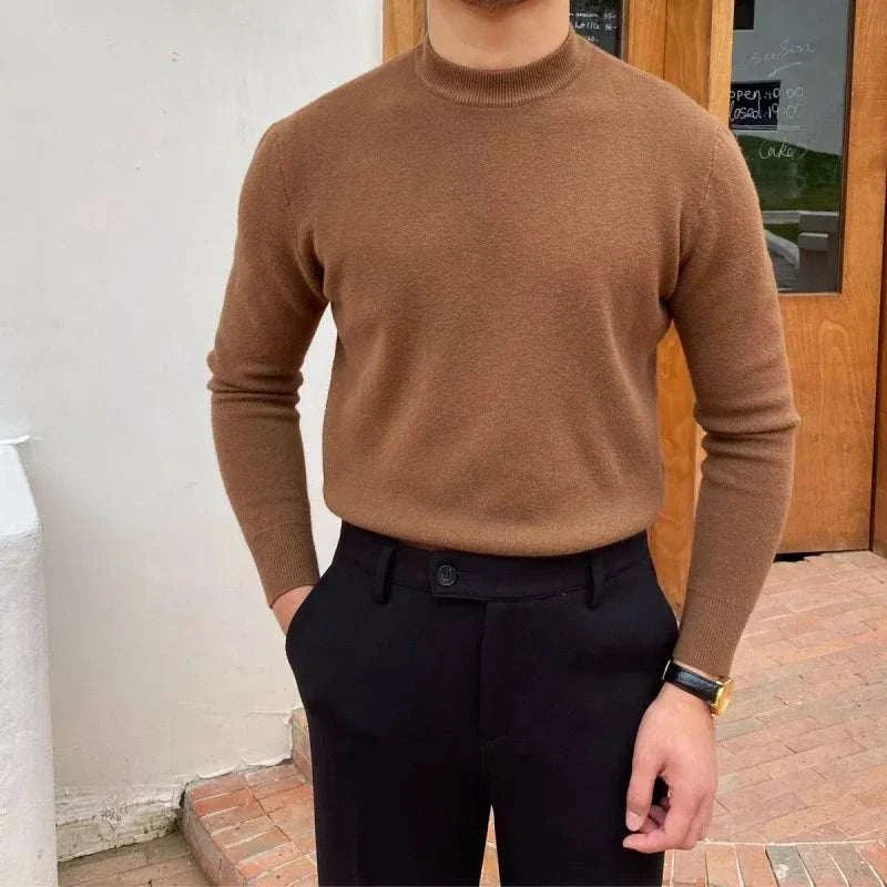 Knit Blend Sweater - Slim Shape And Flexible Breathable Fit