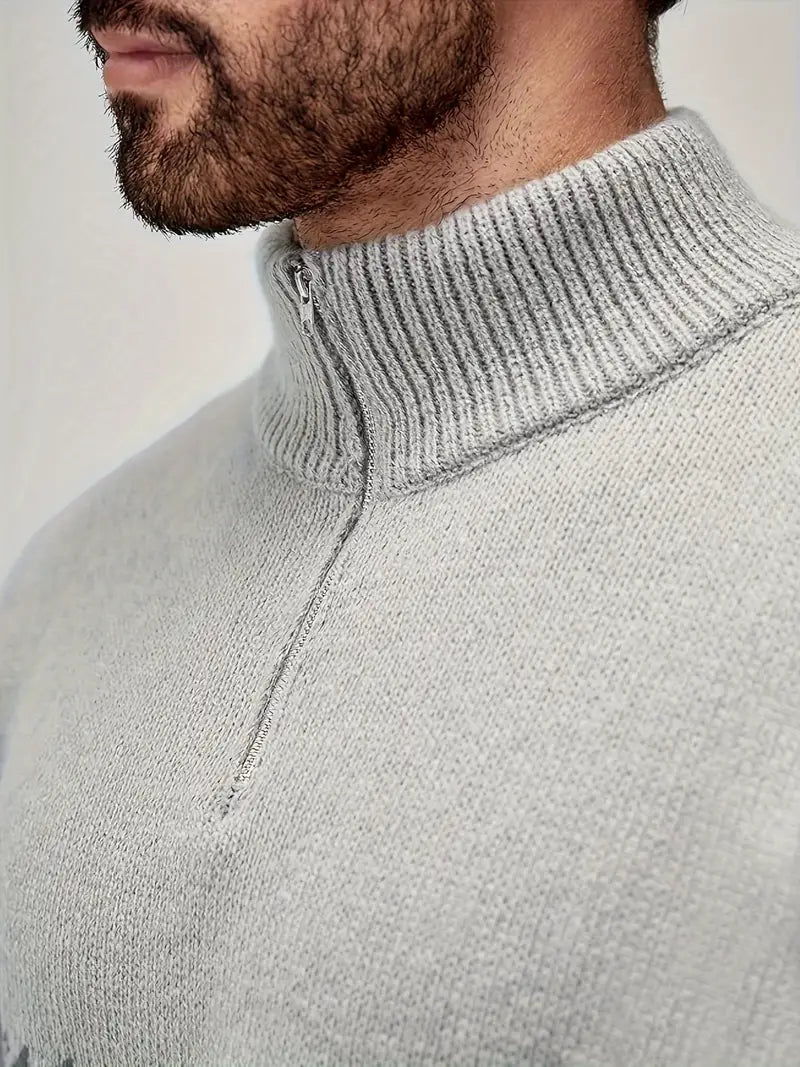 Knit Jumper - Scandinavian Pattern & Warm Insulating Fit