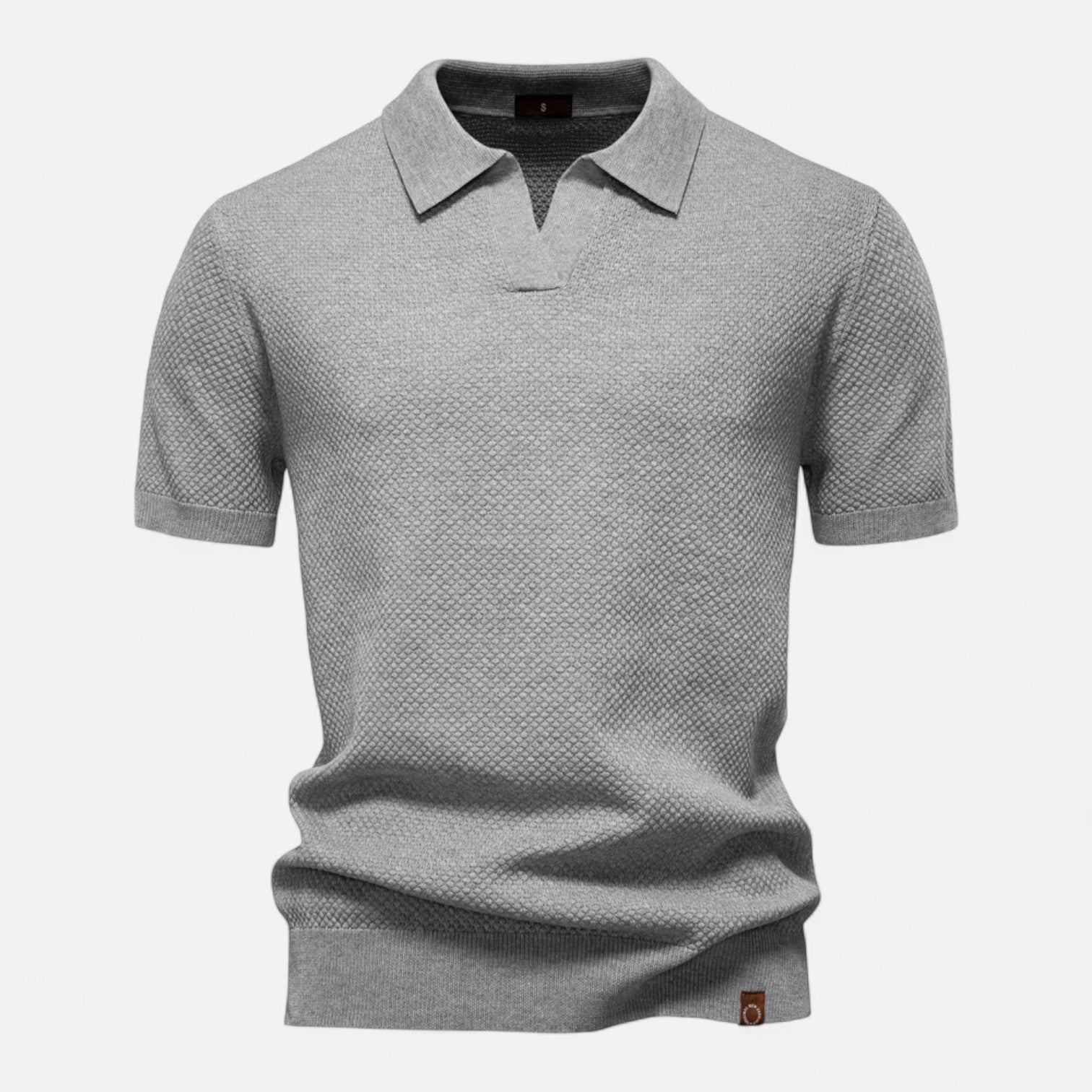 Knit Polo Shirt - Breathable Knit Blend Collar & Mobility