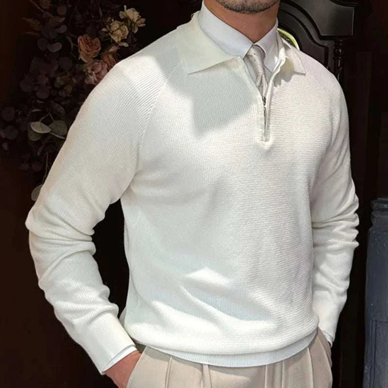 Knit Pullover - Blend Knit Construction And Steady Warmth