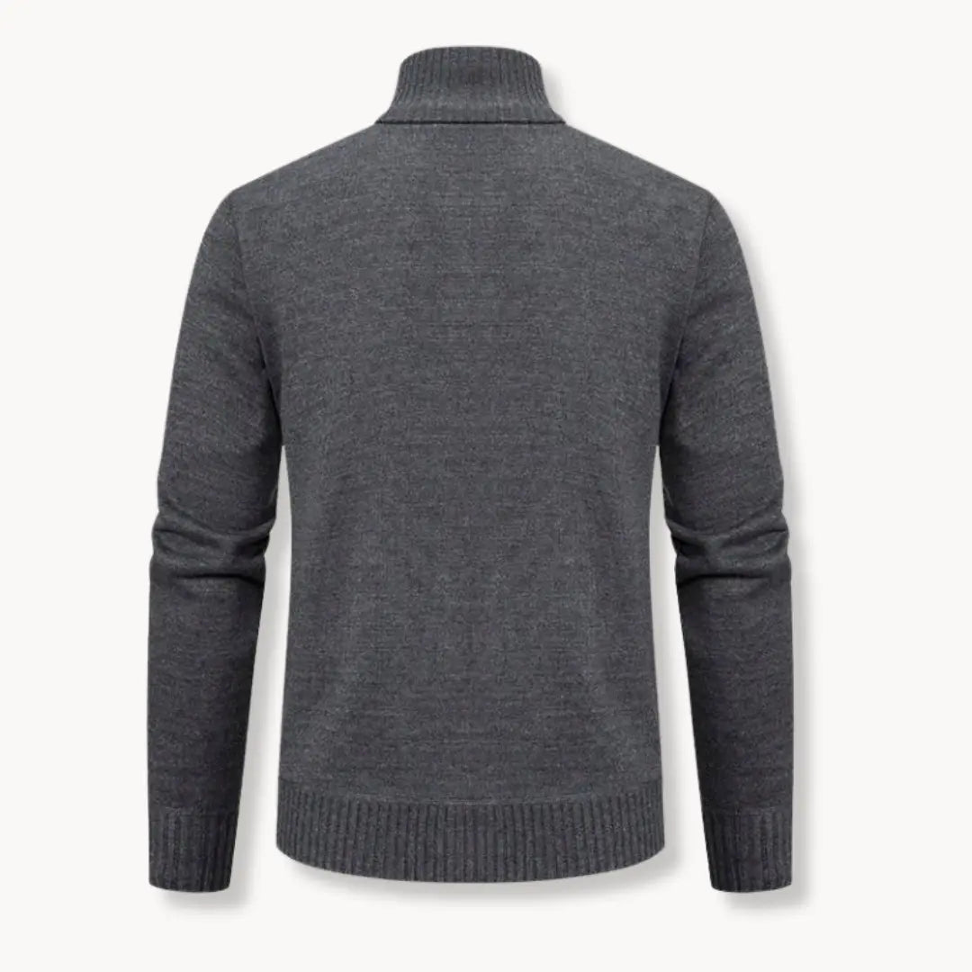 Knit Sweater - Full Zip Front & Soft Yarn Blend Warmth