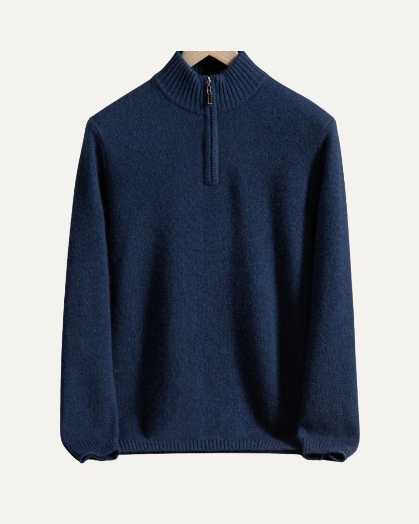 Knit Sweater – Half Zip Neck & Shape Retaining Warmth