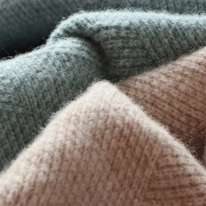 Knit Sweater - Natural Viscose Jacquard & Breathable Drape
