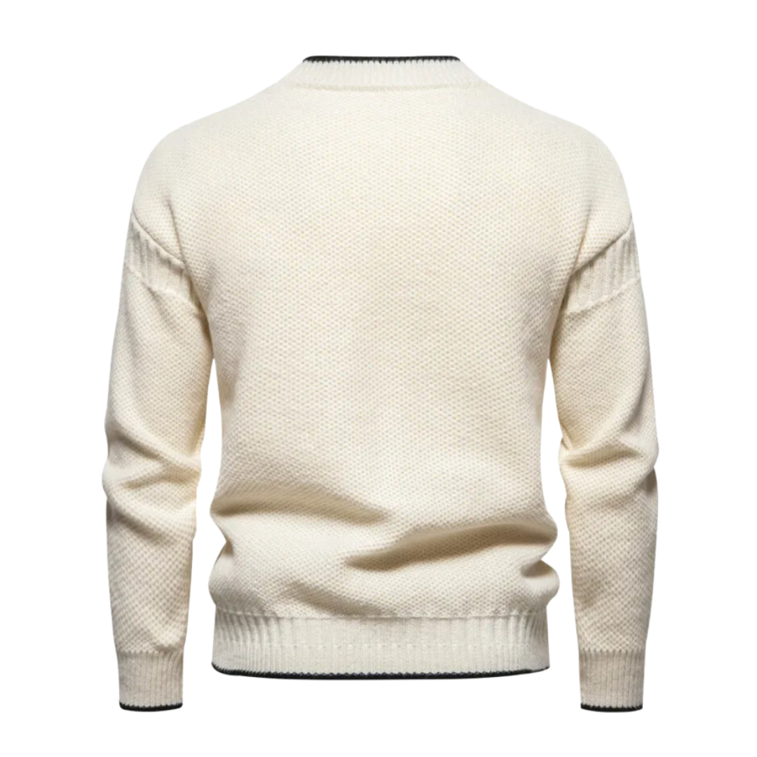 Knit Sweater - Soft Blend Fabric And Even Warmth Retains