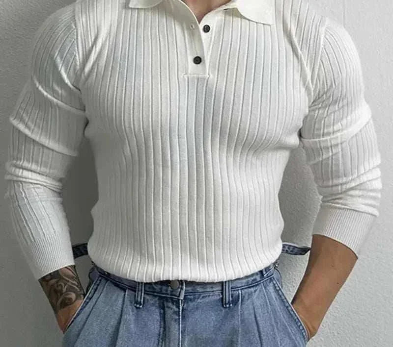 Knit Sweater - Soft Blend Slim Shape And Breathable Warmth