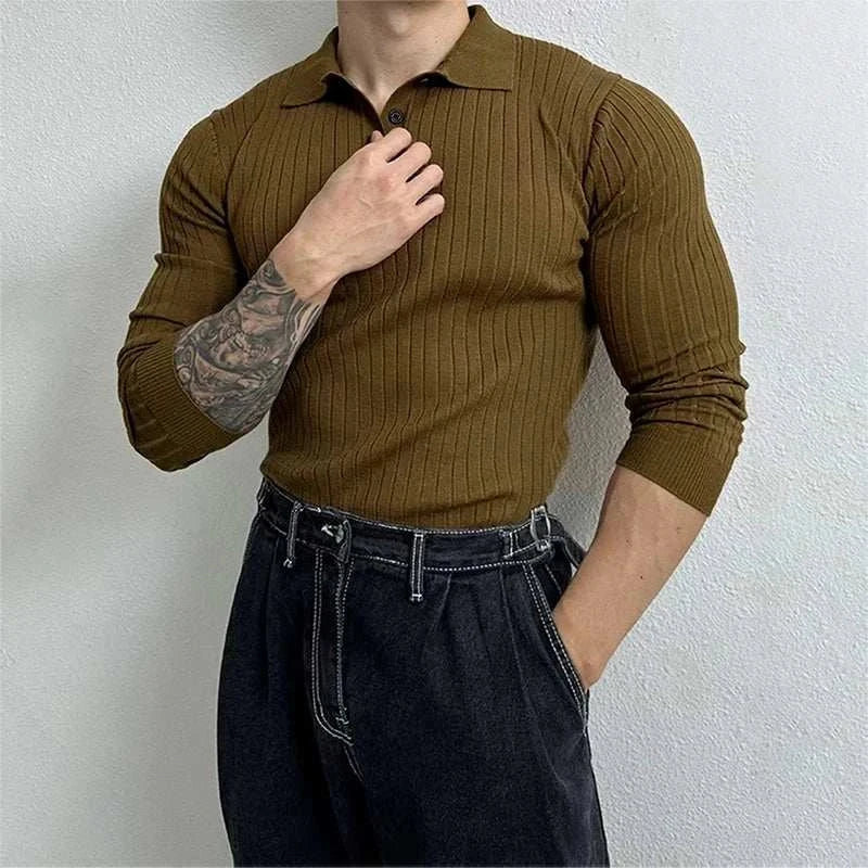 Knit Sweater - Soft Blend Slim Shape And Breathable Warmth