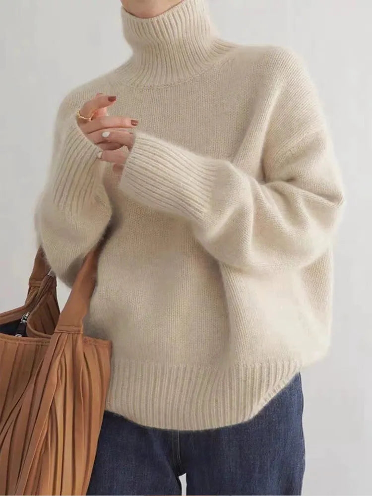 Knit Sweater – Soft Collar & Relaxed Shape For Ease