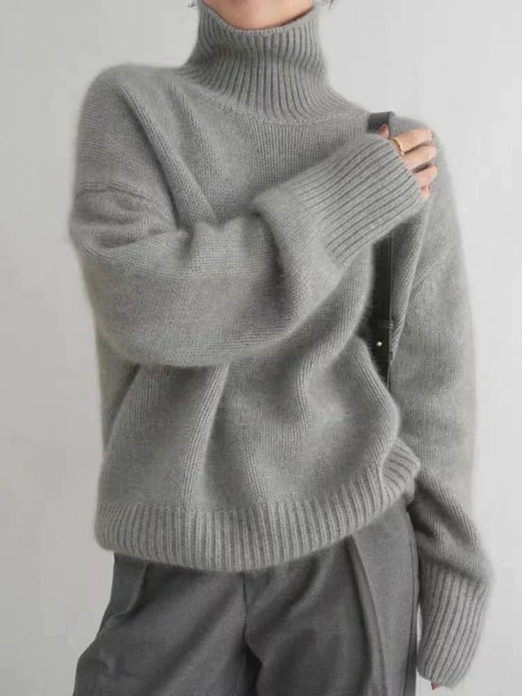 Knit Sweater – Soft Collar & Relaxed Shape For Ease