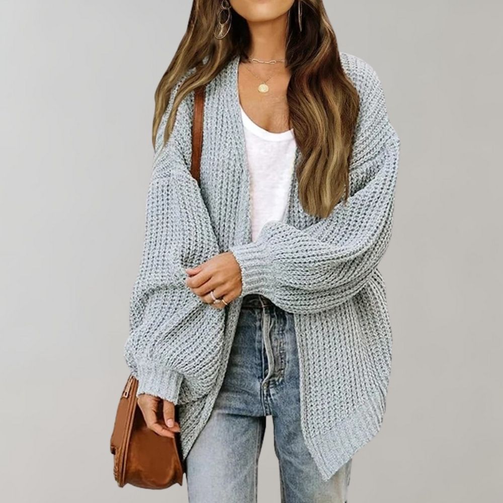 Knit Sweater Vest - Roomy Knit Pattern and Easy Layering