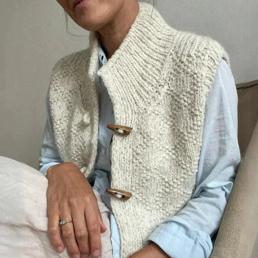 Knit Vest – Acrylic Blend Drape & Lightweight Layering