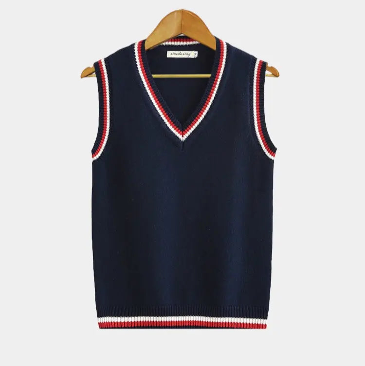Knit Vest - Patterned Knit & Structured Torso Warmth
