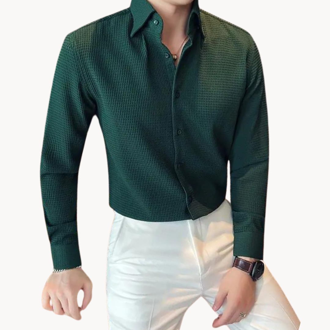Lightweight Blend Shirt - Point Collar & Keeps Shape