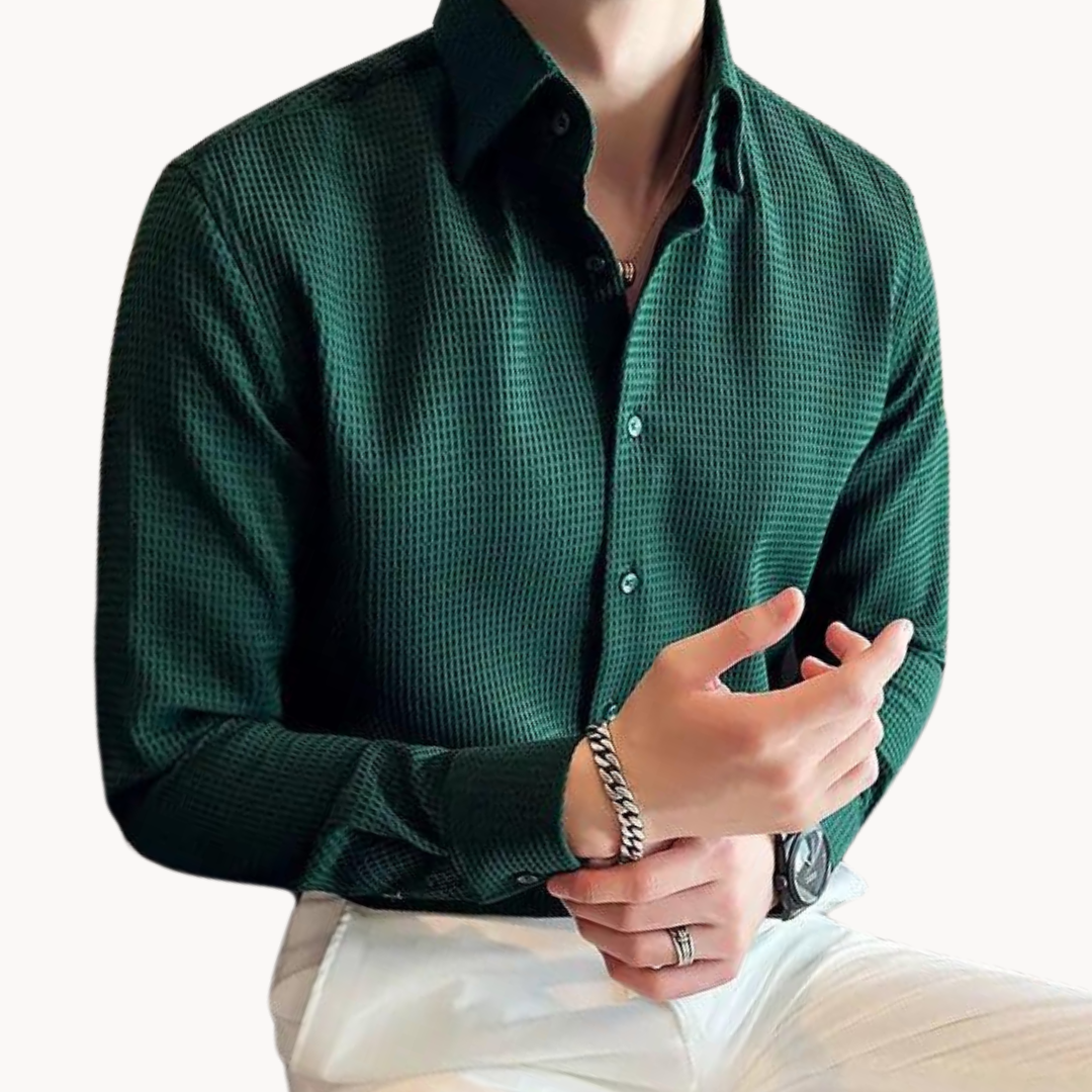 Lightweight Blend Shirt - Point Collar & Keeps Shape