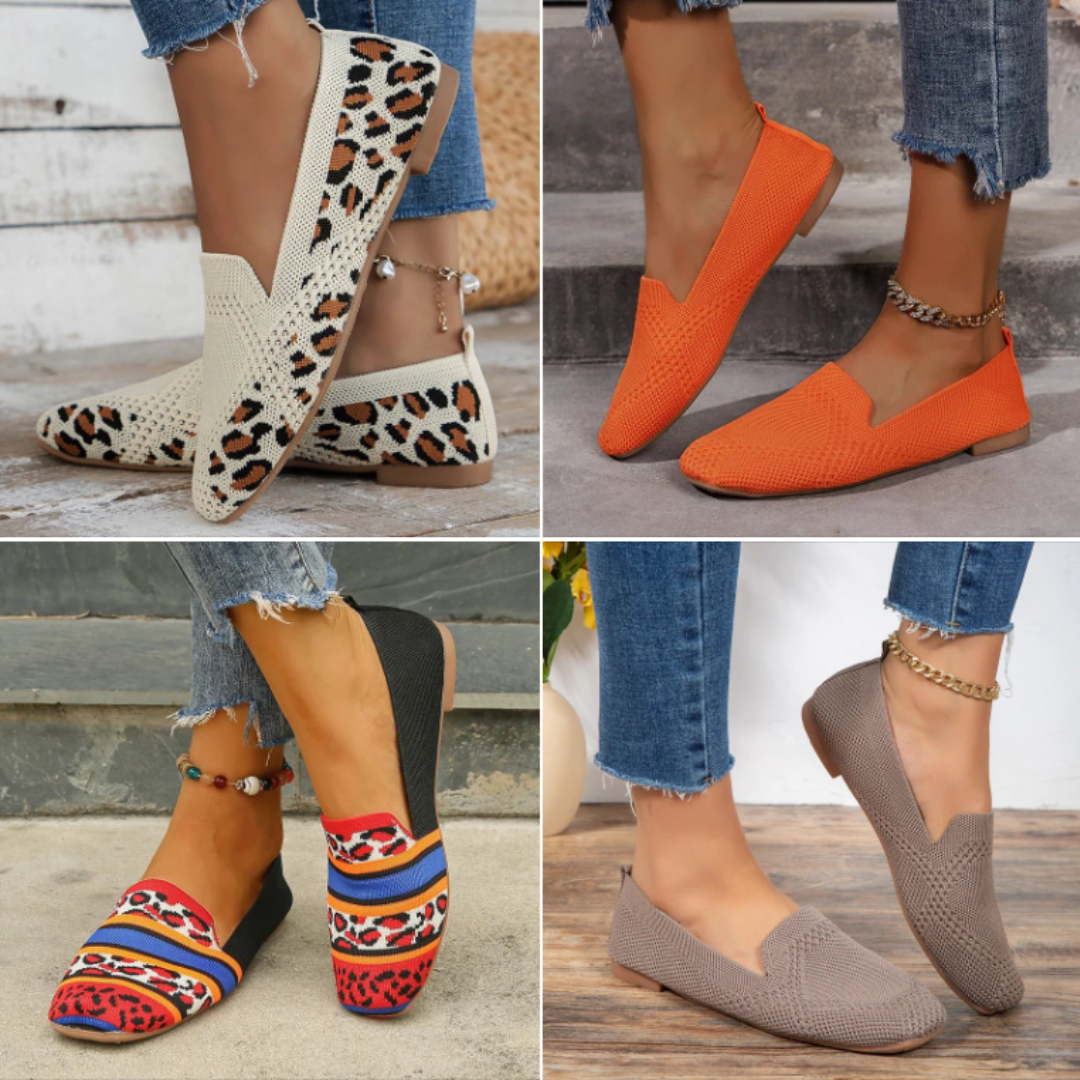 Loafers – Breathable Knit Blend Upper & Stable Base