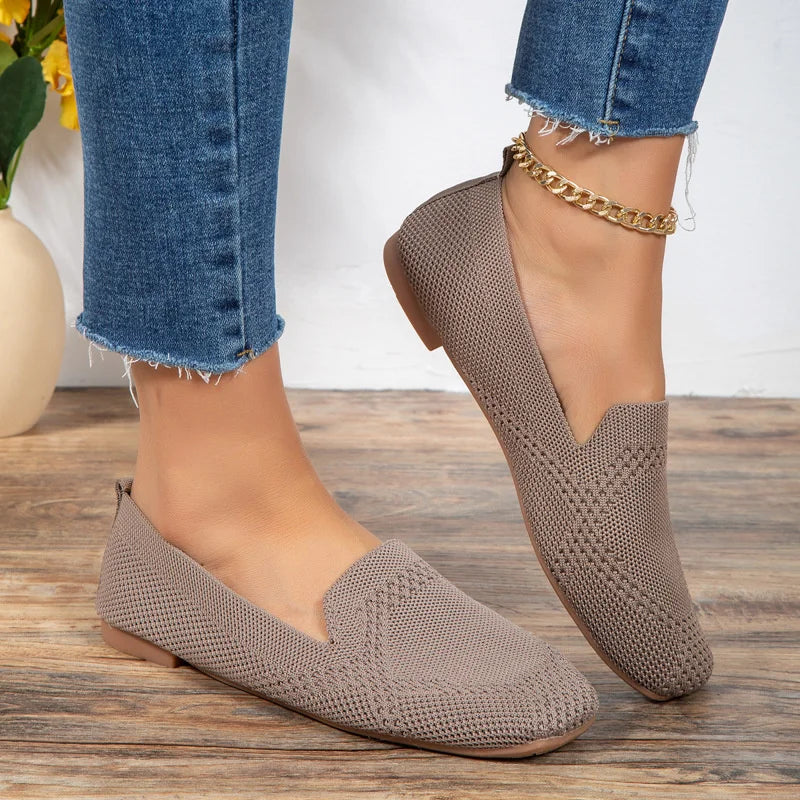 Loafers – Breathable Knit Blend Upper & Stable Base