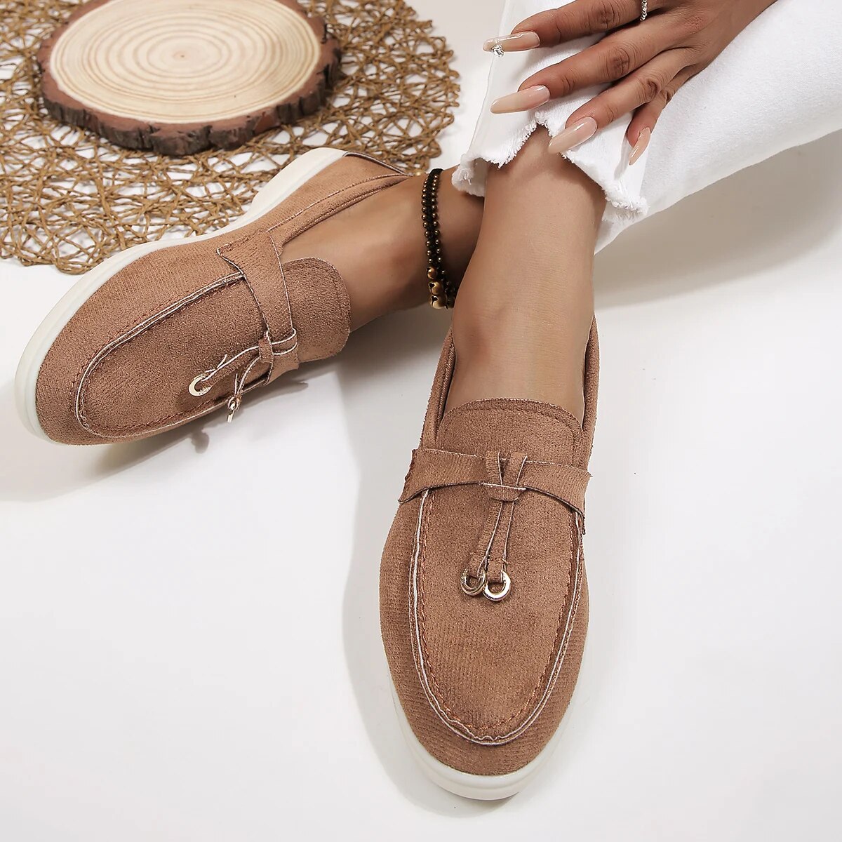 Loafers - Low Profile Slip On With Padded Insole And Grip