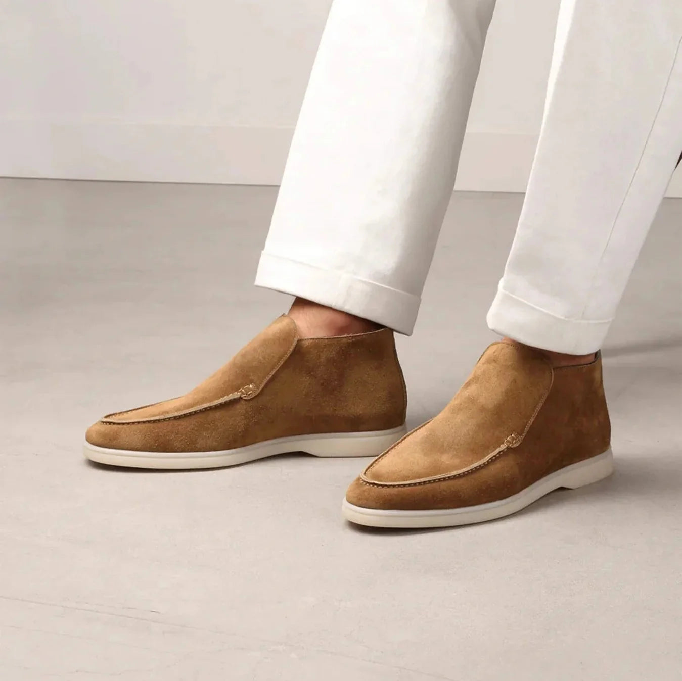 Loafers - Soft Blend Slip On & Cushioned Insole Traction