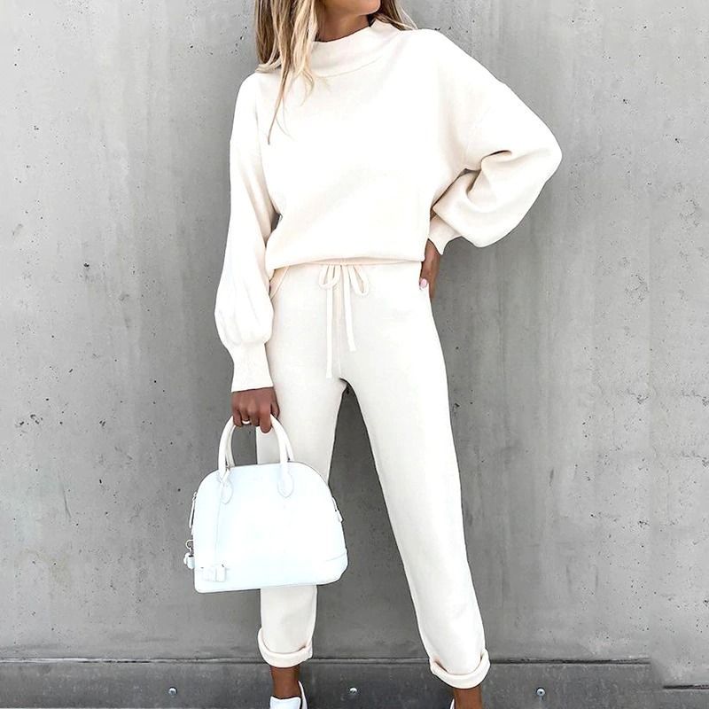 Loungewear Set - Soft Blend Fabric And Elastic Waist