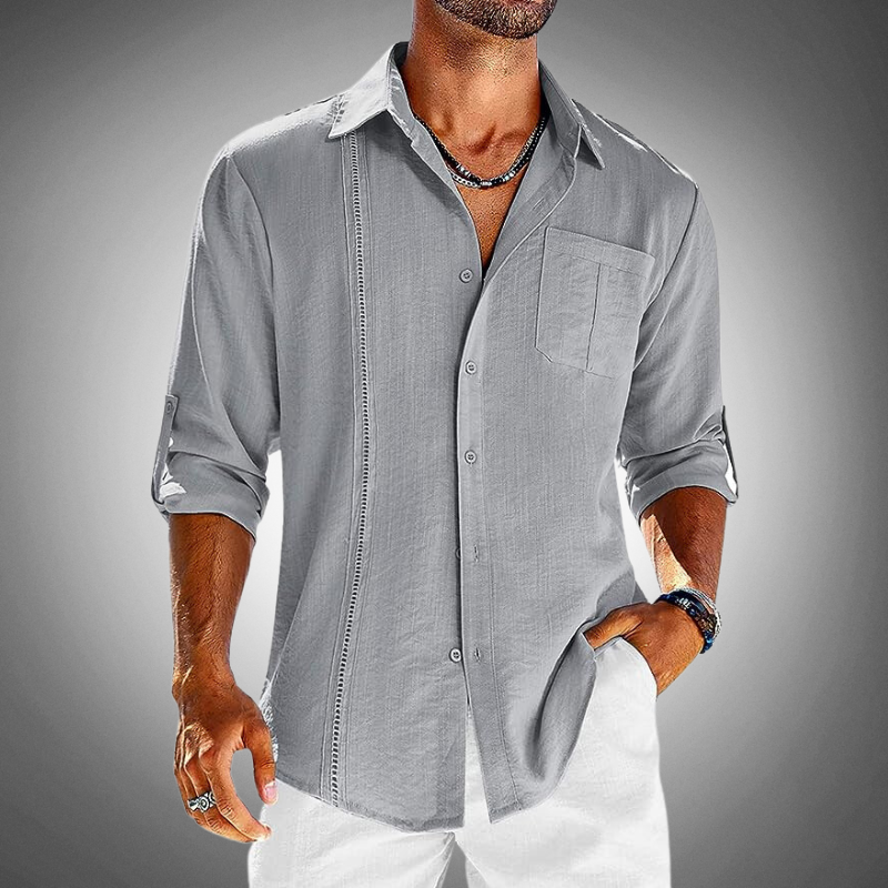 Men's Cotton Dress Shirt Classic Button-Up-5