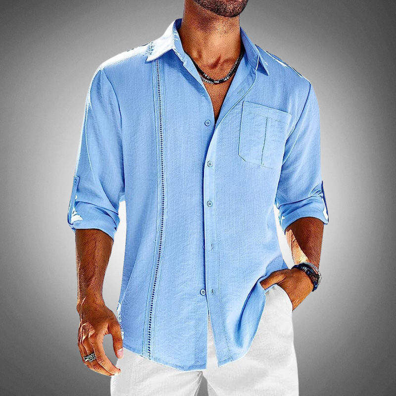 Variant image for Men's Cotton Dress Shirt Classic Button-Up-1