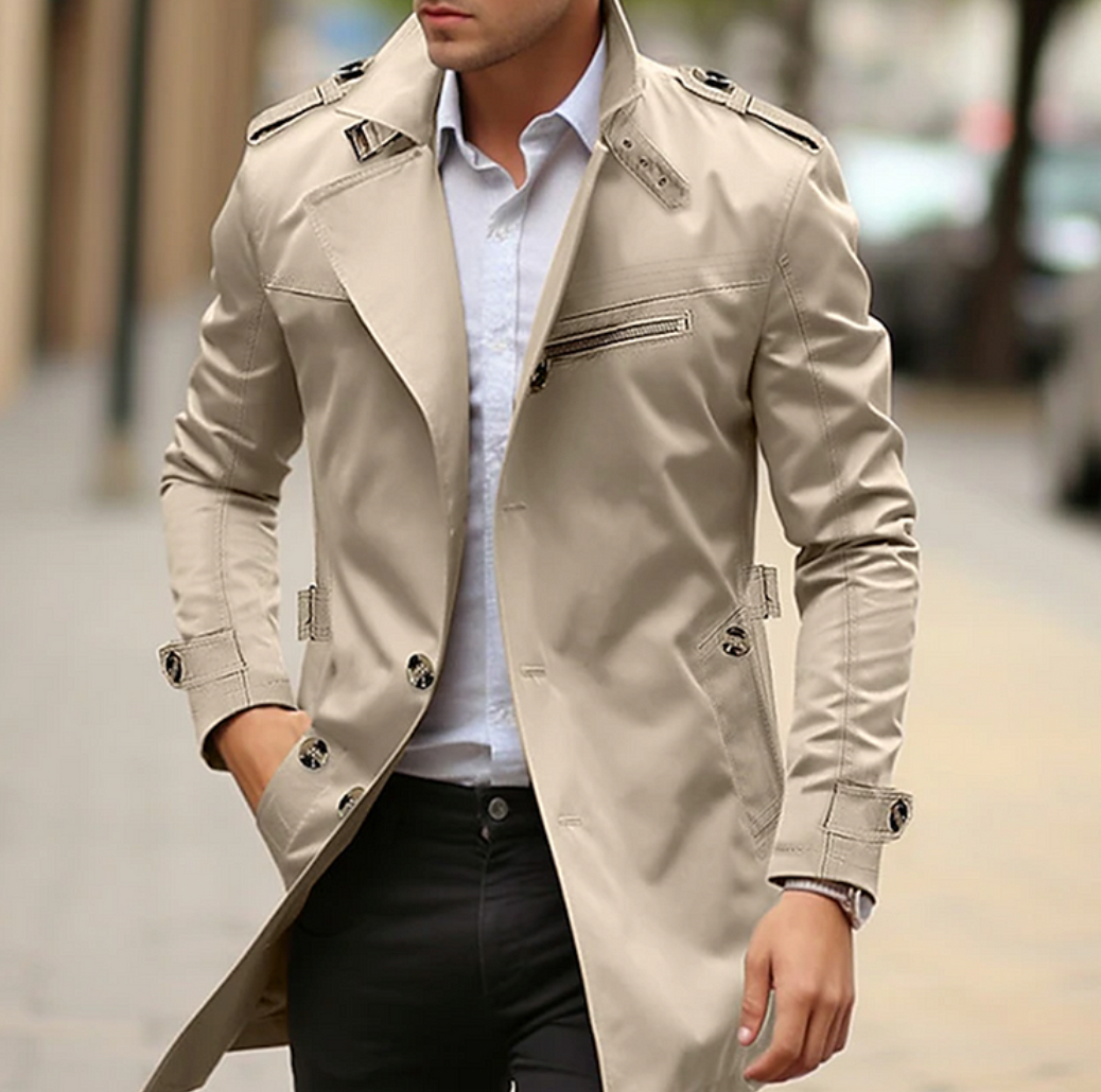 Variant image for Men's Cotton Trench Coat-1
