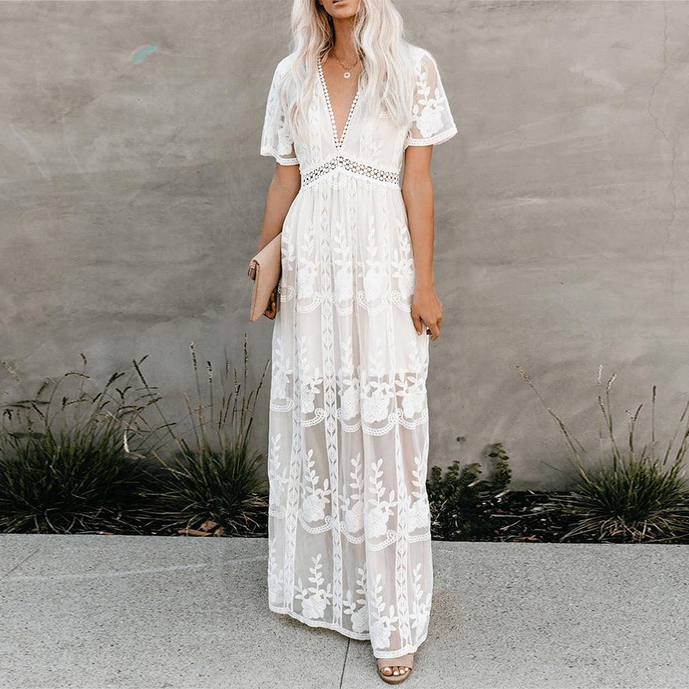 Maxi Dress - Lightweight Blend Long Shape & Moves Easy By Castello